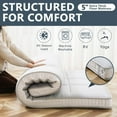 thumbnail image 5 of MOPHOTO Queen Mattress, Extra Thick Floor Mattress, Japanese Futon Mattress, Folding Memory Foam Mattress, Gray Foldable Mattress with Storage Bag, 5 of 9