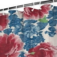 thumbnail image 3 of Boho Style Shower Curtain Pioneer Floral Floral Vintage Retro Shower Curtain for Bathroom Home Decor Bathtubs Waterproof Fabric Curtain with 12 Hooks 72x72in, 3 of 5