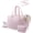 Pink, variant on Small Gym Bag for Women with Large Tumbler Holder Pocket, Carry on Weekender Travel Duffel Bag with Shoe Compartment, Overnight Mini Personal Bag with pouch for Workout Sport Dance Yoga