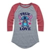 Lilo & Stitch - True Love - Women's Raglan Graphic T-Shirt