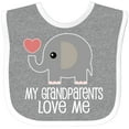 thumbnail image 3 of Inktastic My Grandparents Love Me Baby Clothes Boys or Girls Baby Bib, 3 of 4
