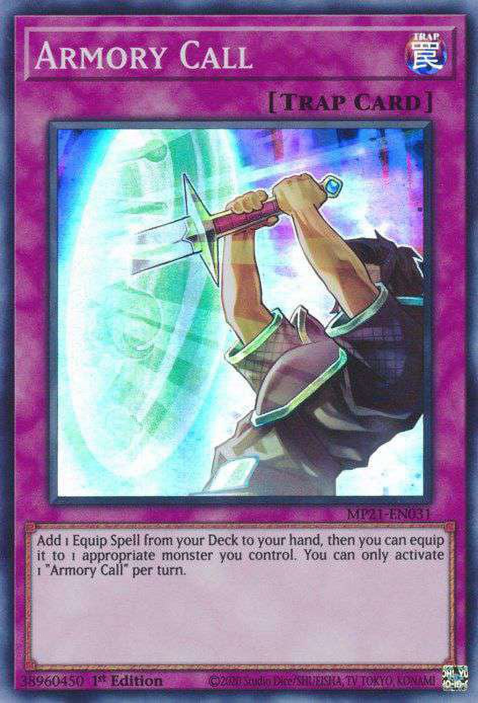 YuGiOh 2021 Tin of Ancient Battles Super Rare Armory Call MP21-EN031