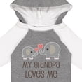 thumbnail image 4 of Inktastic My Grandpa Loves Me Boys or Girls Long Sleeve Baby Bodysuit, 4 of 5