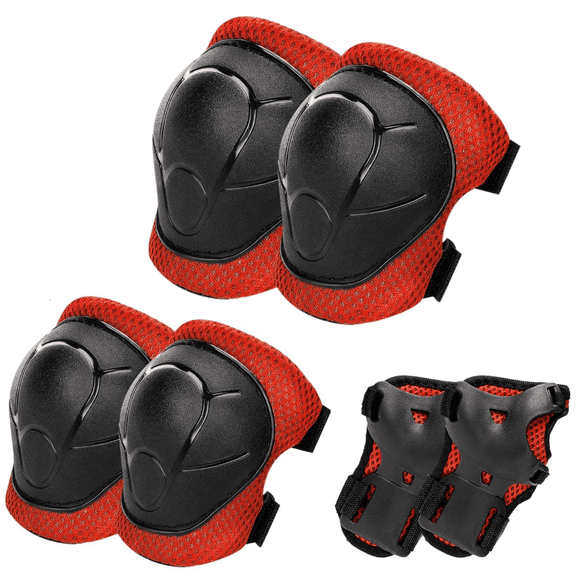 Kids Knee Pads Elbow Pad Guards Set Multi Sports Roller Skates Skateboarding Mountain Inline Biking BMX Skating Cycling Bicycle Scooter Rock Climbing