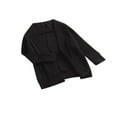 thumbnail image 2 of Cardigan Ouvert pour Bébé Fille en Coton Tricoté Décontracté Ample Automne Rouge Vin 2-3 Ans, 2 of 6