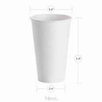 Yespac YPHC16 NJ 16 oz Hot Paper Cup, White - Case of 1000