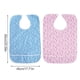 thumbnail image 2 of Bearachild Elderly Fashion Bib with Sticking Buckle Mealtime Aid Clothing Stain-resistant Cotton Apron Seniors Printed Protector Eating Type2 NO2, 2 of 6