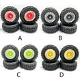 thumbnail image 2 of ZheElen RCGOFOLLOW 1/24 Plastic Wear-resistant Wheel Rims Tyre RC Upgrade Part Rc Wheel Rims Tyre For ECX Barrage RC Car Part Green, 2 of 6
