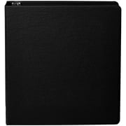 OfficeMax Durable Reference Binders with Round Ring 1-1/2, Black