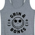 thumbnail image 3 of The Nightmare Before Christmas - Grin And Bones - Women's Racerback Tank Top, 3 of 5
