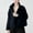 003 Black, variant on Women's Fleece Zip Up Long-Sleeve Jackets Coat Stand Collar Pockets Outwear Casual Fuzzy Coats for Fall Winter