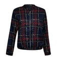 thumbnail image 4 of Palato Womens Plus Size Tops,Women Autunm And Winter Printed Long Sleeve Zipper Suit Cardigan Coat Tops, 4 of 5