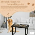 thumbnail image 4 of Bearwood Essentials Industrial Elevated Dog Feeder Wood Bowls - Raised Dog Bowl Feeder, 4 of 5