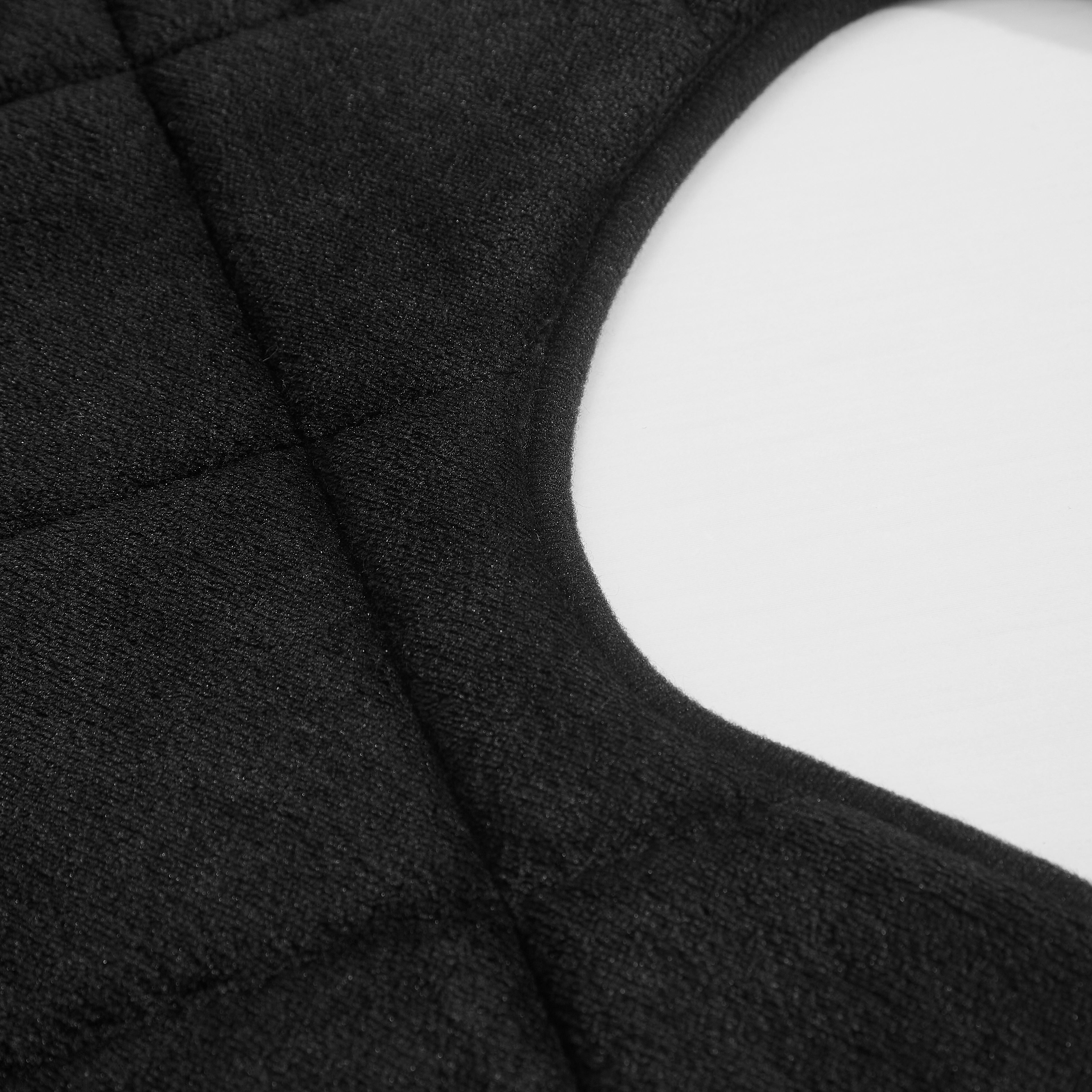Mainstays 3-Piece Memory Foam Bath Rug Set, Black, Contour 18 in x 18 in, 17 in x 24 in, 18 in x 30 in