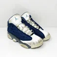 thumbnail image 2 of Ni - ke Ni - ke Boys Air Jordan 13 414575-404 White Basketball Shoes Sneakers Size 1Y, 2 of 5