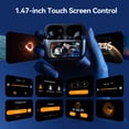 thumbnail image 3 of VEAT00L Écouteurs Sans Fil Bluetooth à Écran Tactile, Écouteurs Stéréo Basse 65 H avec 6 Modes d'Égalisation, Écouteurs Sans Fil à Écran Tactile Multifonctions à DEL Pleine Couleur avec Micro ENC, Mode ANC à Réduction de Bruit/transparence, 3 of 7