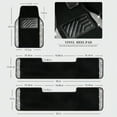 thumbnail image 4 of CAR PASS 3 Row Bling Diamond Car Mats Shining Carpet Rhinestones Sparkly Glitter Floor Mats AntiSlip PVC Heel Pad Universal for Automotive SUVSedan Van 3rd Row 2 Rear for Girl Women Black Sier, 4 of 10
