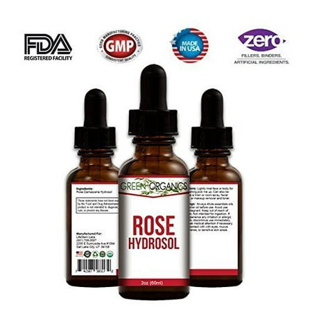 Pure & Organic Rose Hydrosol (Rosewater) - Filled With Natural Antioxidants & Skin-Loving Vitamins A & C. Hydrates, Tones, and Rejuvenates Tired Skin. - 2