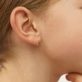 thumbnail image 3 of The Perfect Tiny Hoop Baby & Toddler Earrings 7mm Hoop - 14k Gold, 3 of 6