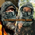 thumbnail image 2 of Balaclava Ski Mask Thermal Cold Weather Full Face Mask Cover for Men Women Warmer Adjustable Camouflage Neck Hood Scarf Hat, 2 of 8