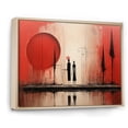 thumbnail image 2 of Designart "The Offering Red and Black Mexican Art" Mexican Floater Framed Wall Art Living Room, 2 of 7