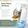 thumbnail image 2 of Portable Milk Warmer for Travel, 17 oz Capacity, 3 Min Fast Heating & Long Battery Life, Baby Bottle Warmer for Breast Milk and Water On-The-Go, Pasteurization Mode, Meets Full Day Feeding Needs, 2 of 11