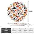 thumbnail image 2 of Disketp Autumn Pumpkins Fall Leaves Ceramic Plate Dinner Plates Bone China Decorative Plates Art Ceramic Ornaments for Wall Hanging Decoration -7in, 2 of 6