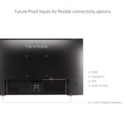 ViewSonic Dual Pack Head-Only 1080p Monitors VA2256-MHD_H2, HDMI DisplayPort and VGA