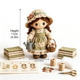 thumbnail image 5 of Patchwork DIY Doll Kits, Handmade Fun and Creativity, 3D Cute Dolls Felt Patchwork Kit, Creative Manual Art Craft, Gifts for Adults Beginners, Doll and DIY Craft Lovers (C), 5 of 9