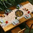 thumbnail image 3 of Mobutofu 1Pcs Golden Polyester Table Runner for Wedding Dining Table Ornament 11.8x2x0.004In, 3 of 7