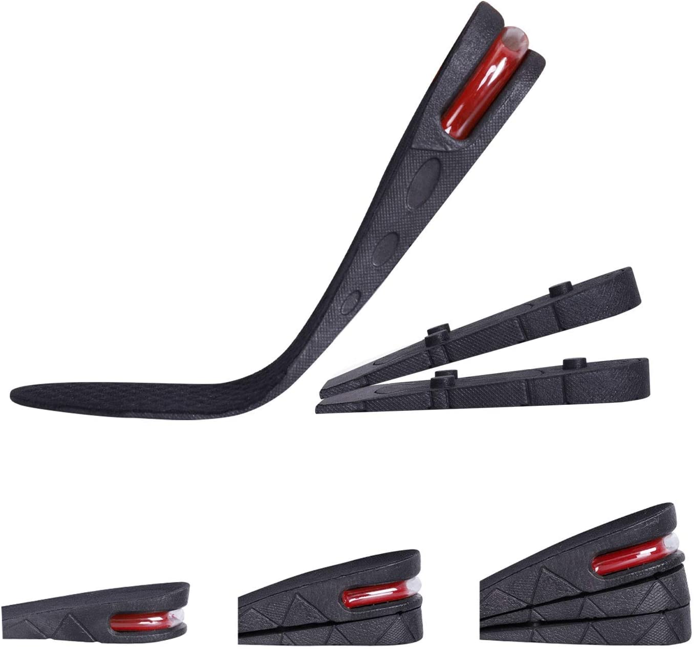 Height Increase Insoles Air Taller Cushion Shoes Insoles 3Layer Heel