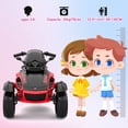 thumbnail image 4 of RCB 12V Kids Ride on ATV w/ One-Touch Start, 3-Wheel Stability, LED Lights, Built-in Music Player - Yellow, 4 of 6