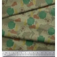 thumbnail image 3 of Soimoi Poly Georgette Fabric Bag,Direction Compass & Shoes Travel Print Fabric by The Yard 52 Inch Wide, 3 of 3