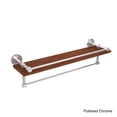thumbnail image 5 of Allied Brass  Dottingham Collection Clear IPE Ironwood 22-inch Shelf with Gallery Rail and Towel Bar, 5 of 5