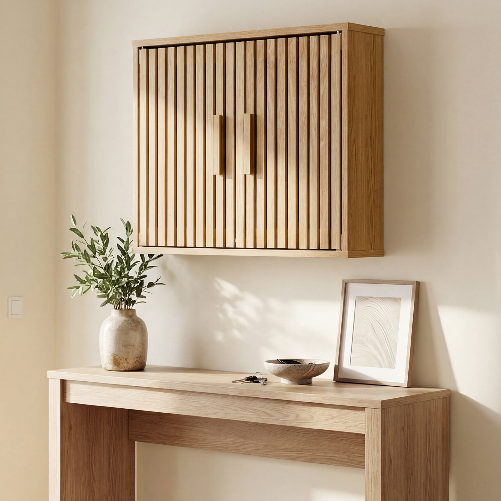 Costway Bathroom Wall Cabinet, Wall Mounted Medicine Cabinet , Adjustable Shelves