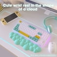 thumbnail image 3 of Manbasnake Memory Foam Keyboard Wrist Rest, Green, 3 of 8