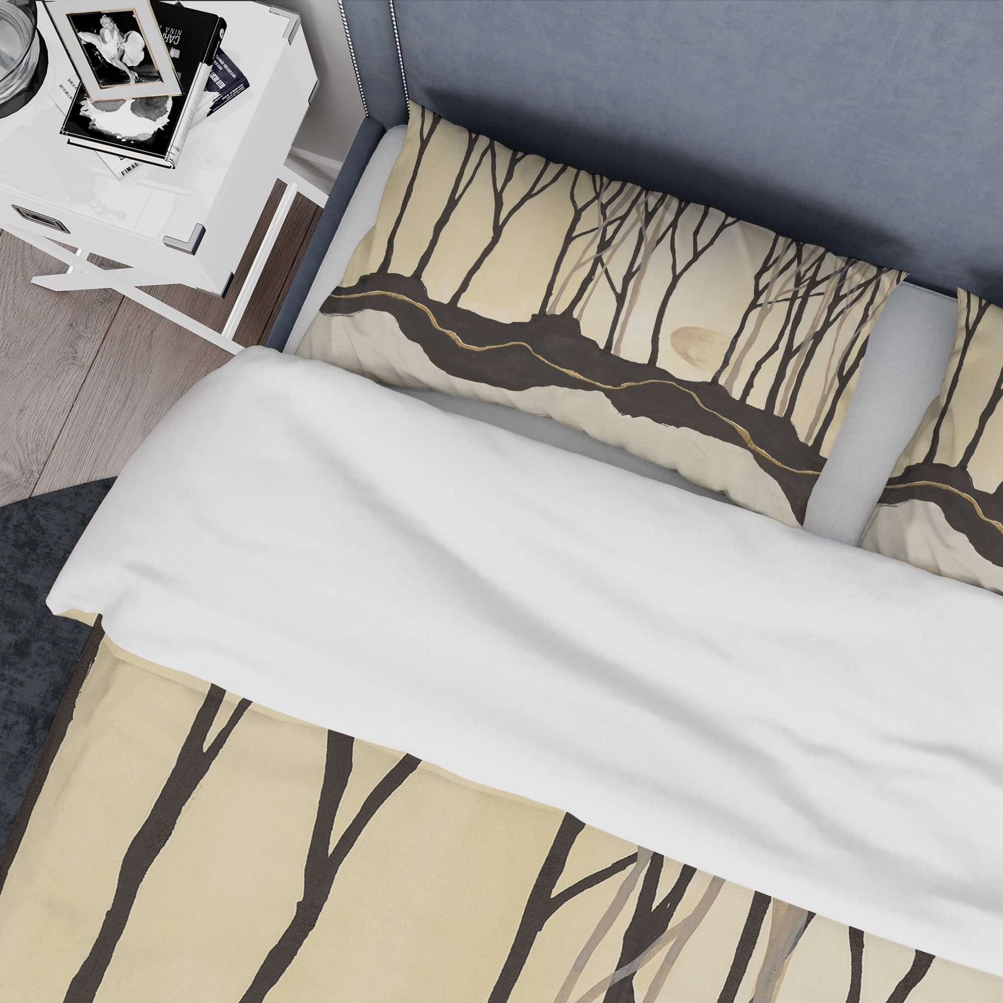 Designart 'Geometric Forest' Geometric Duvet Cover Set