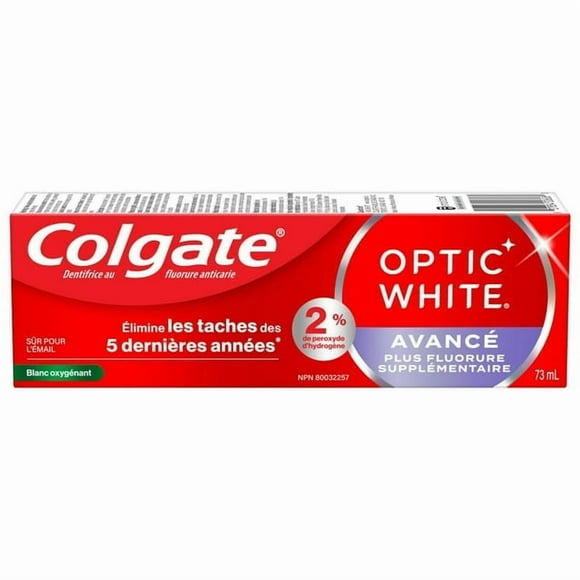 Colgate Optic White Advanced Dentifrice Blanchissant pour Dents Blanc Oxygénant 73 ml