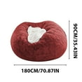 thumbnail image 5 of Up to 65 off!Yyuenw Bean Bag Chair Cover Large Circular SoftFluffy Comfortable Velvet Sofa Cover For Living Room Bedroom Office Home Decoration ONLYCover NO FILLER 180cmx90cm, 5 of 5