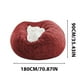 thumbnail image 5 of 1 funda para silla grande circular suave y esponjosa, cómoda funda de terciopelo para sofá, para sala de estar, dormitorio, oficina, decoración del hogar, SOLO funda, SIN RELLENO, 180 cm x 90 cm., 5 of 5