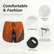 thumbnail image 4 of Balery Orange Net Fishing Boat Pantalones cortos deportivos para mujer con forro y dos bolsillos, elásticos, para entrenamiento, gimnasio, yoga-XX-Large, 4 of 7