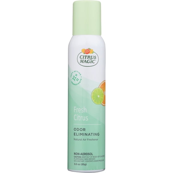 Citrus Magic Natural Odor Eliminating Air Freshener Spray, Fresh Citrus, 3-Ounce