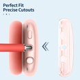 thumbnail image 3 of Fintie Case for AirPods Max Headphones, Soft TPU Clear Anti-Scratch Protective Cover, Transparent Accessories Skin Protector (Clear Pink), 3 of 7