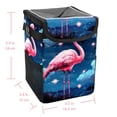 thumbnail image 5 of Flamingo Foldable Car Trash Can with Lid, Leak-Proof, and Hanging Storage Bag - Car Garbage Can, Car Trash Can, Trash Can for Car, 5 of 6