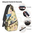 thumbnail image 4 of ZICANCN Sloth Neutral Color Crossbody Sling Bag for Men Women - Casual Shoulder Backpacks for Travel Sport Climbing Runners Daypack, 4 of 9