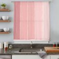 thumbnail image 4 of Pink Ombre Wood Sheer Curtains 72 Inch Length, Light Filtering Voile Curtain Panel, Farmhouse Vintage Gradient Wooden Rod Pocket Drapes Window Treatments for Living Room Bedroom 52"x72", 4 of 9
