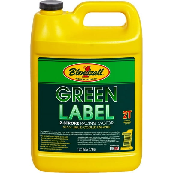 BLENDZALL RACING CASTOR OIL 2-CYCLE 1 GALLON F-460G motorcycle