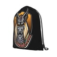 thumbnail image 2 of XMXT Unisex Drawstring Backpack for Women Men, Egyptian Anubis Head Waterproof Gym Bag String Bags for Shopping Sport Travel, s, 2 of 8