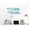 thumbnail image 2 of The Harder You Work, The Greater You Feel Wall Vinyl Decals Lettering Sticker Inspirational Quote Décor, 23 X 11 , Bayou Blue, 2 of 3