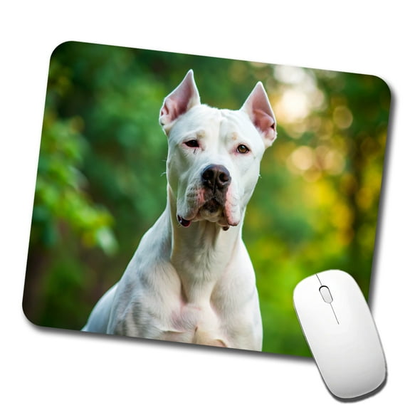 Dogo Argentino Dog Photo Mouse Pad Low Profile Gaming Mat